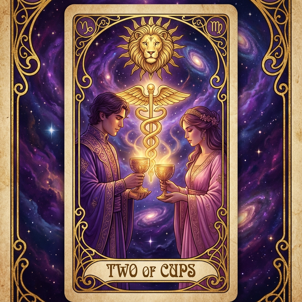 Two of Cups tarot card