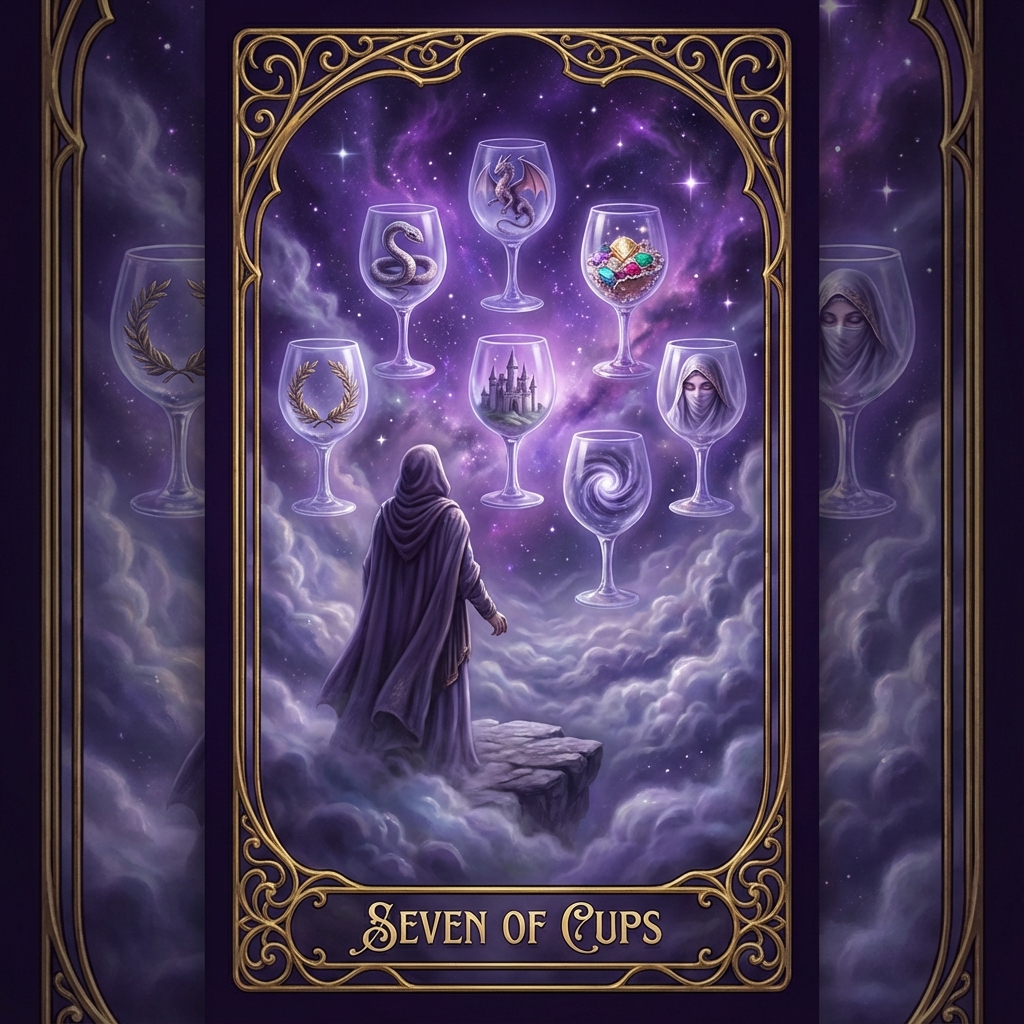 Seven of Cups tarot card