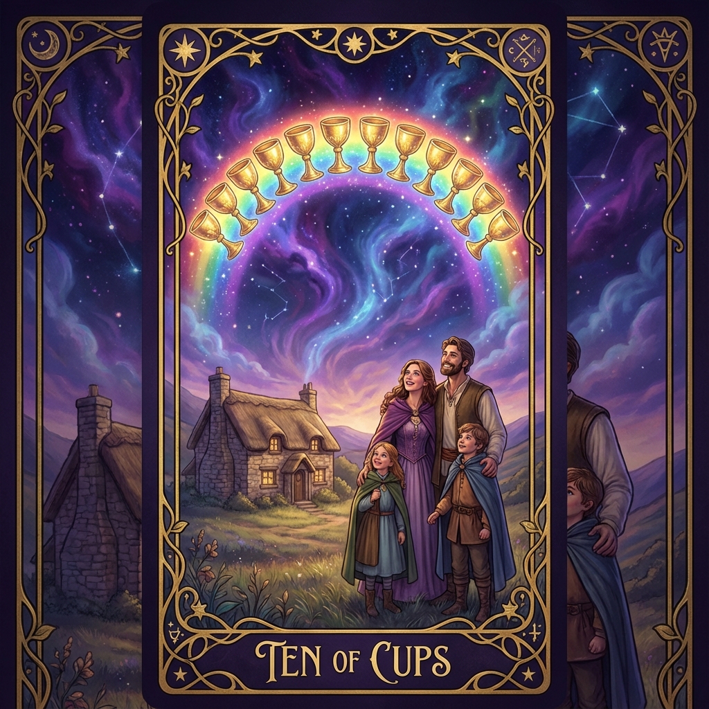 Ten of Cups tarot card