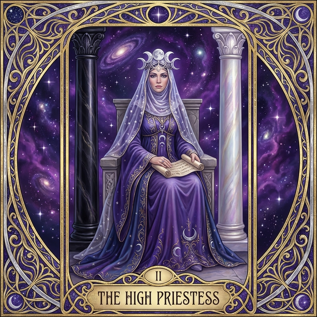 The High Priestess tarot card