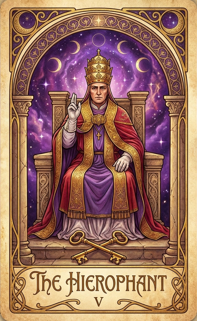 The Hierophant tarot card