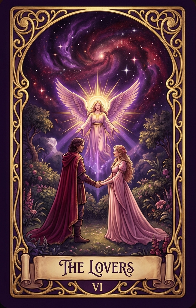 The Lovers tarot card