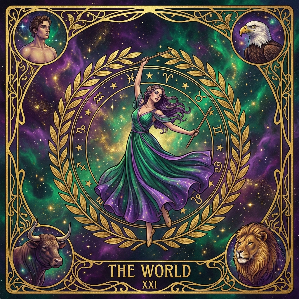 The World tarot card