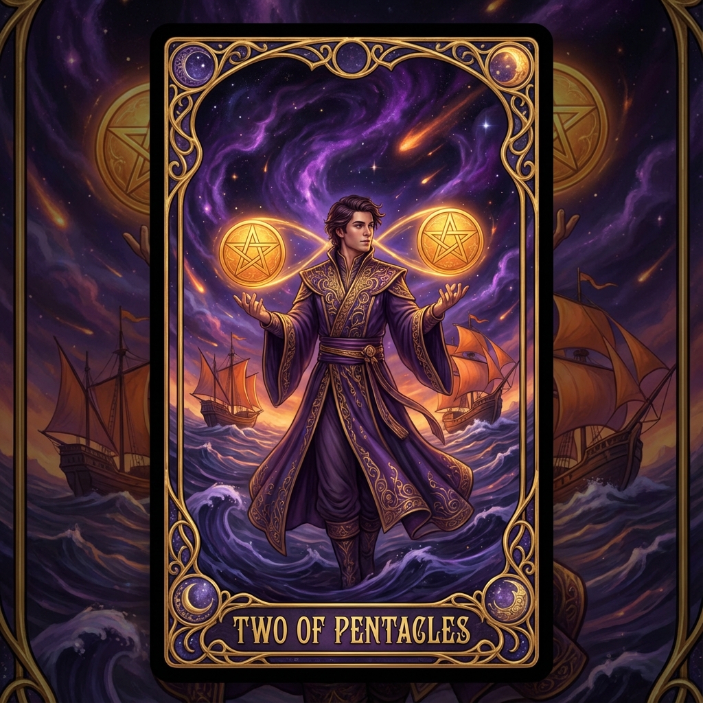 Two of Pentacles tarot card