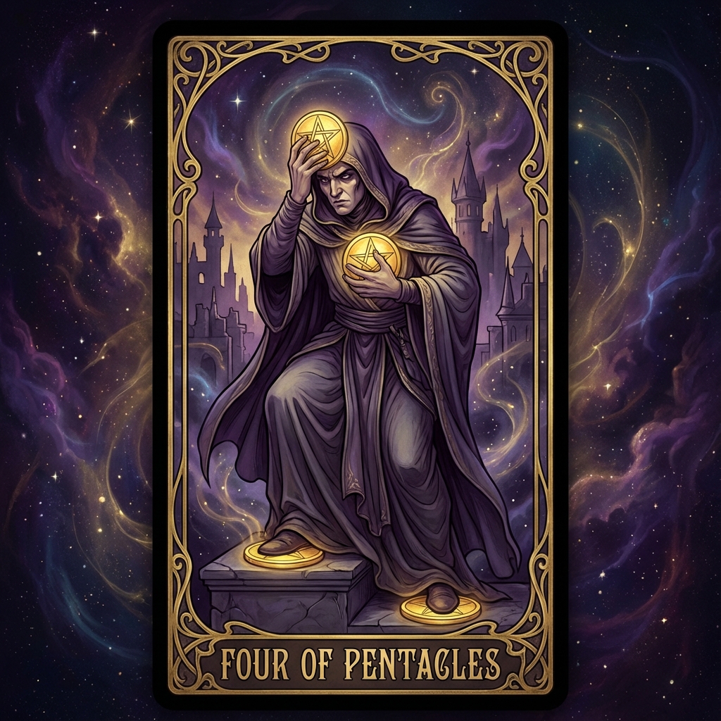 Four of Pentacles tarot card