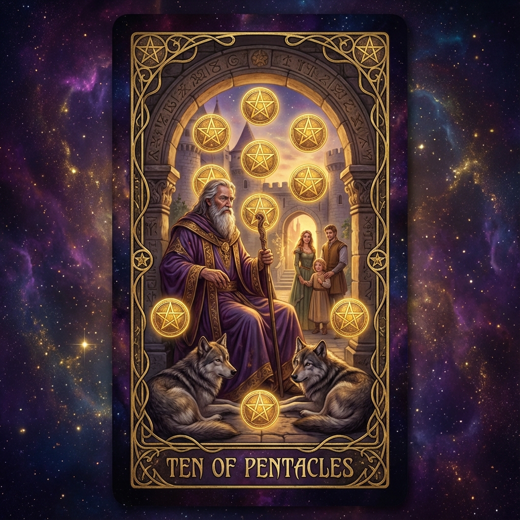 Ten of Pentacles tarot card