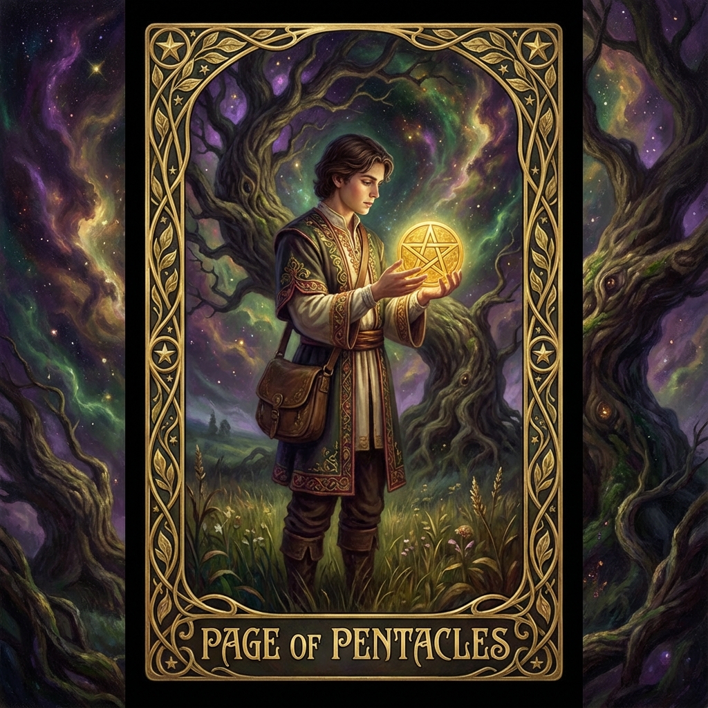 Page of Pentacles tarot card