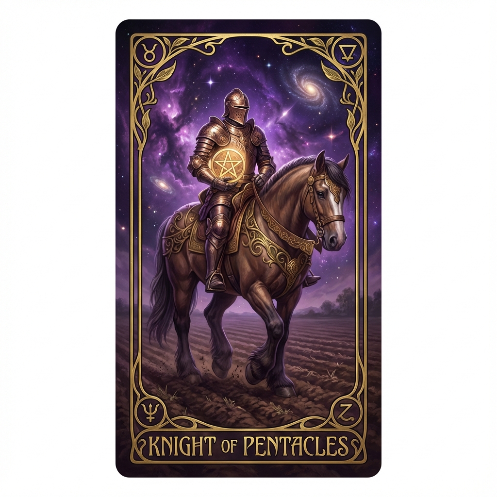 Knight of Pentacles tarot card
