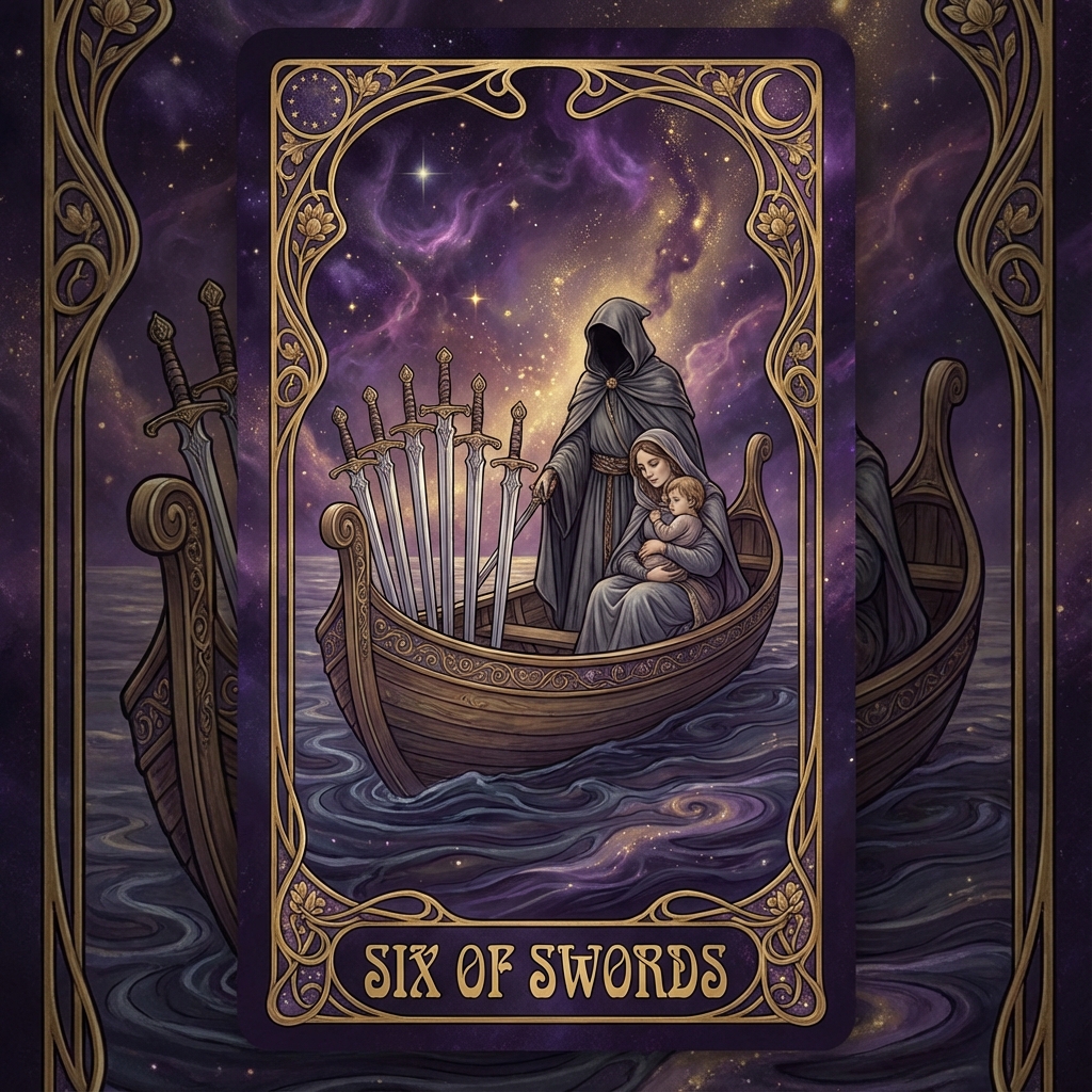 Six of Swords tarot card