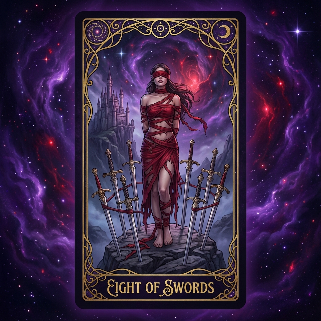 Eight of Swords tarot card