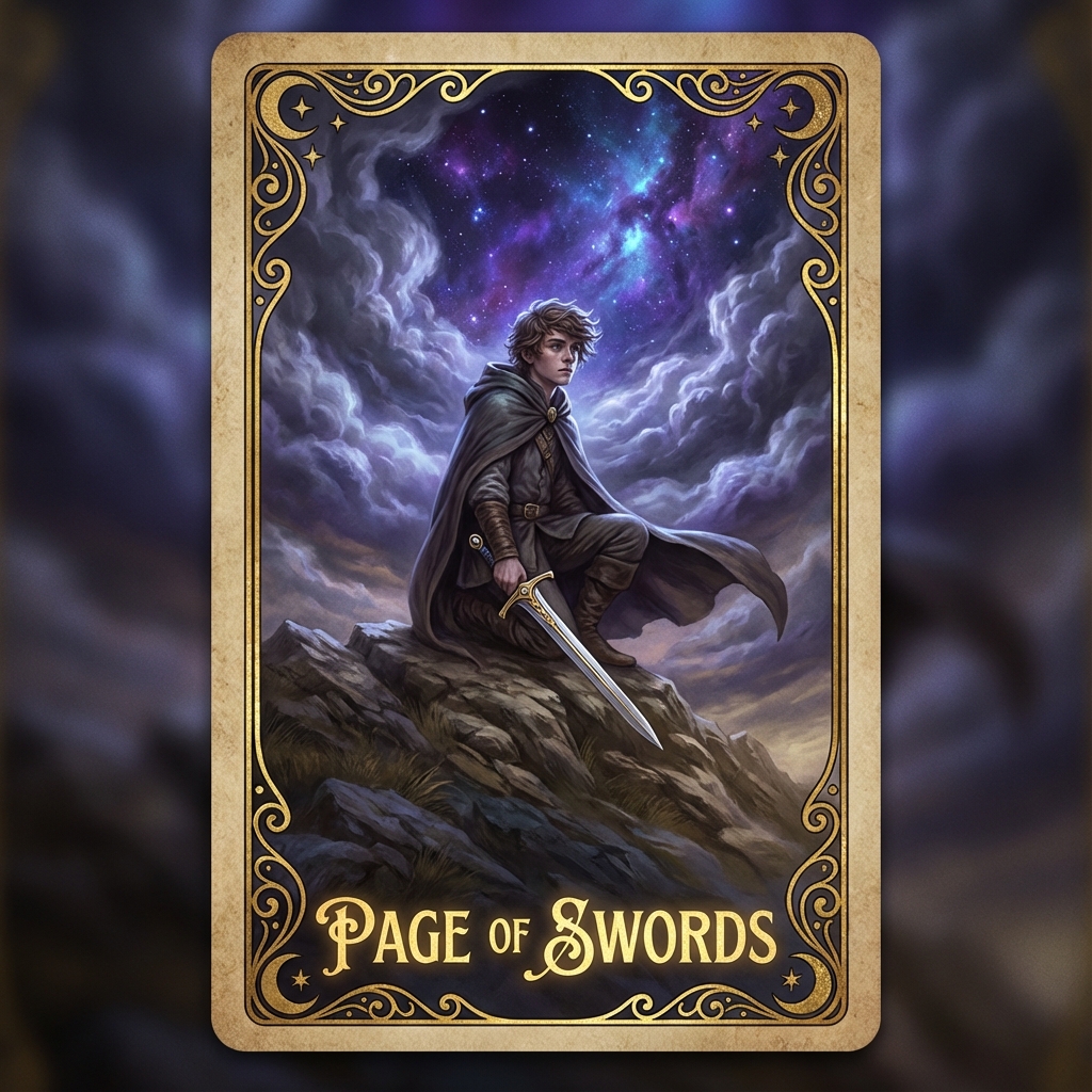 Page of Swords tarot card