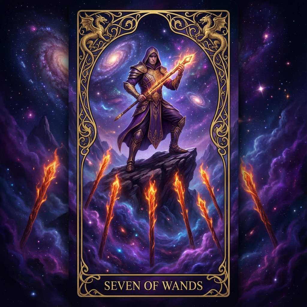 Seven of Wands tarot card