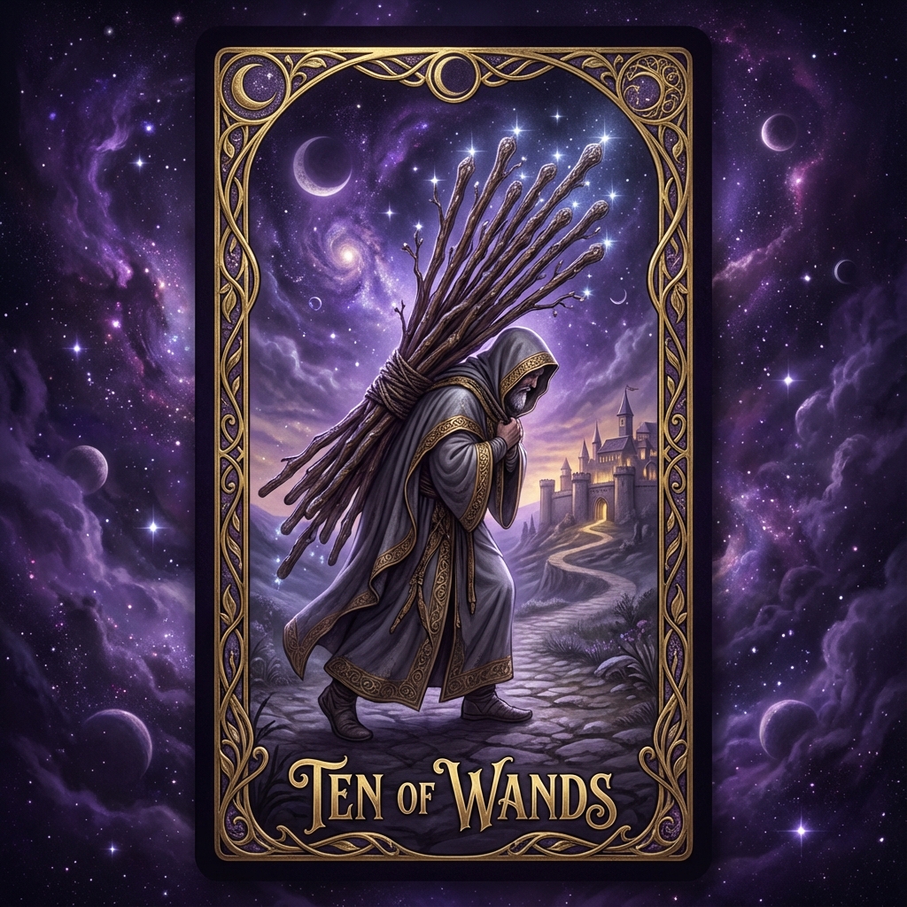 Ten of Wands tarot card